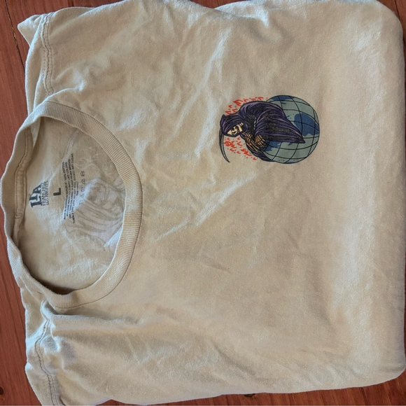 Franchise LA "World’s End" Graphic T-Shirt | Size Large | Reaper Globe Design - Picture 2 of 3